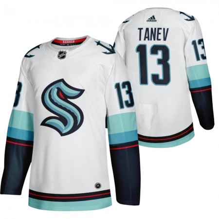 Seattle Kraken Hockeydrakt Brandon Tanev 13 2021-22 Hvit Authentic - Herre